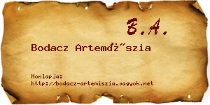 Bodacz Artemíszia névjegykártya
